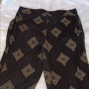 charlotte russe high waisted patterned flare pants